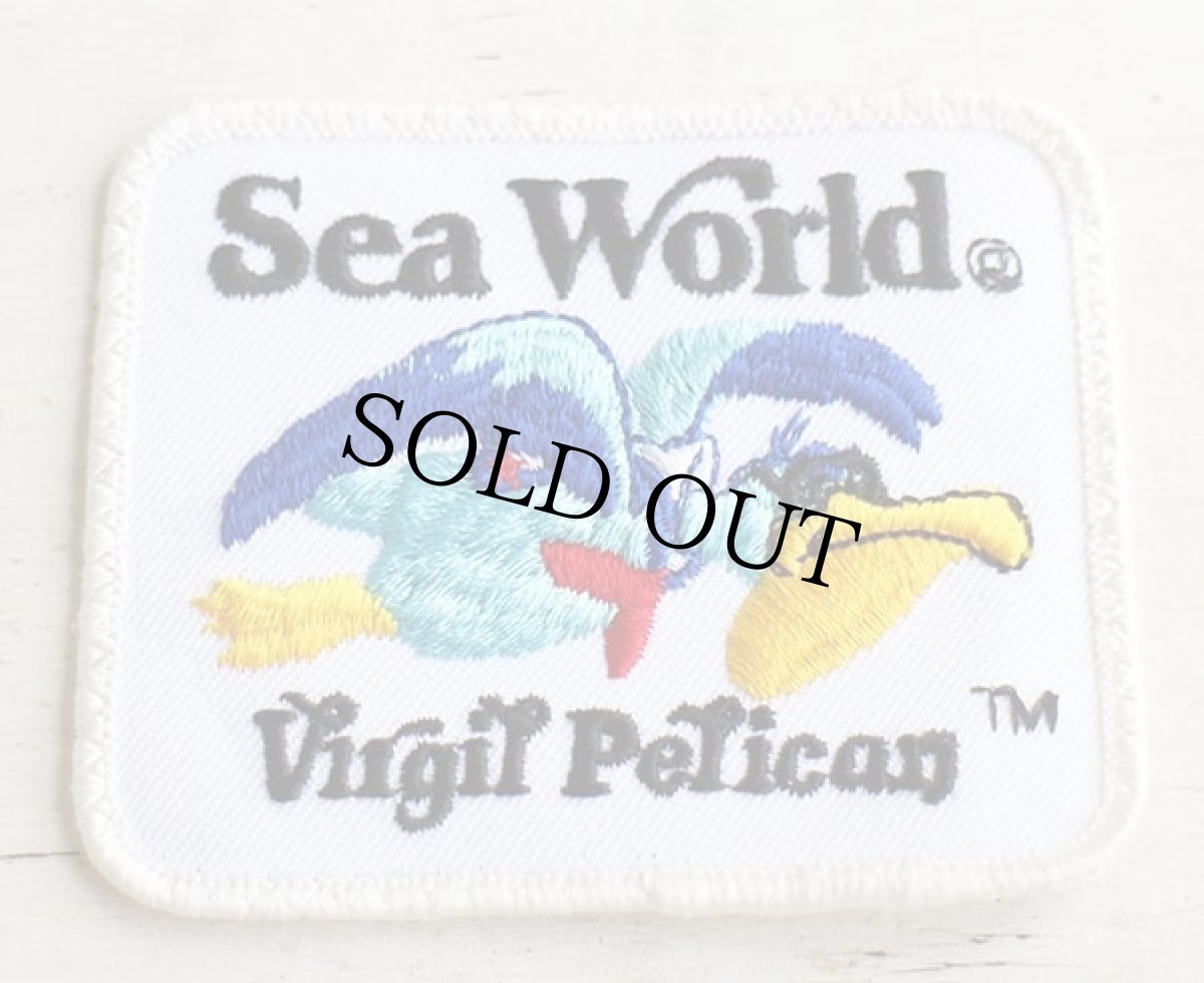 画像1: ビンテージ Sea World Virgil Pelican パッチ★ワッペン (1)