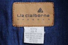 画像4: 90s Liz claiborne コットン ダンガリー ワンピース 4 (4)