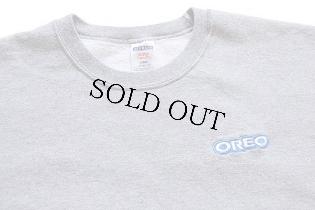 画像3: 00s OREO オレオ ワンポイント スウェット 杢グレー 2X (3)