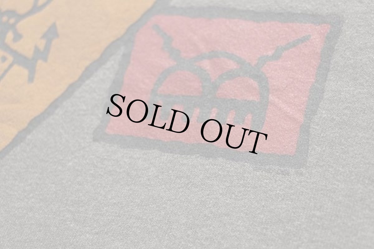 画像4: 90s USA製 Santa FE ペトログリフ スウェット 杢グリーン L (4)