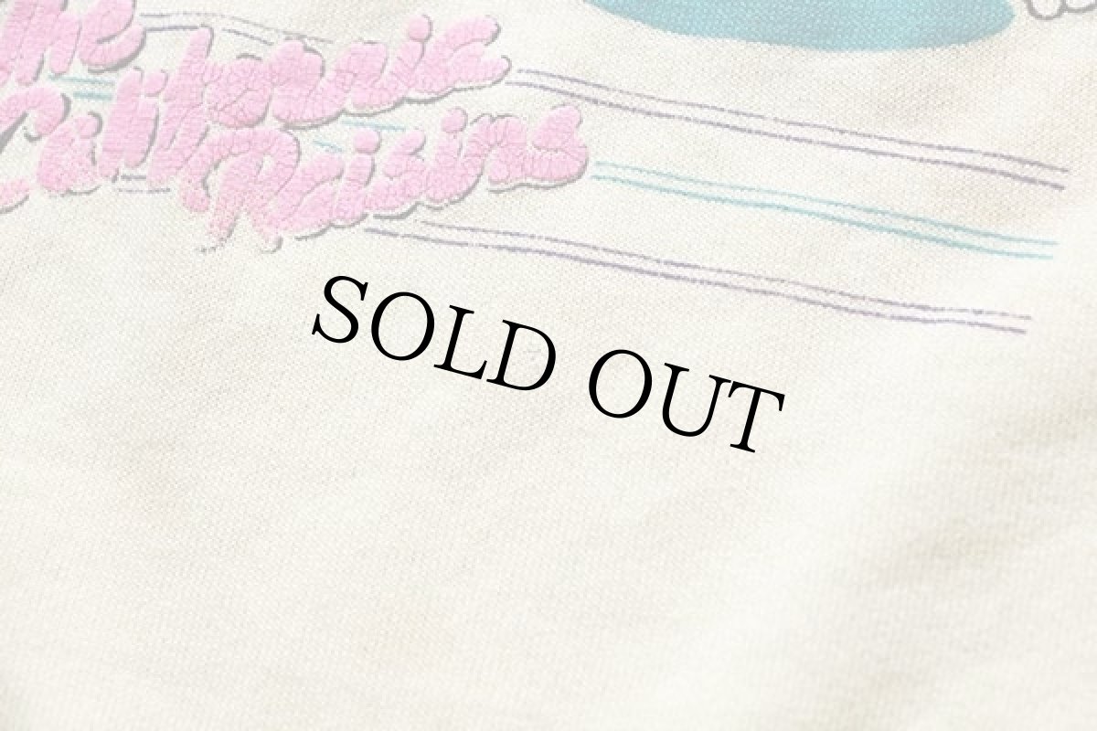 画像4: 80s USA製 California Raisinsカリフォルニアレーズン 発泡プリント スウェット 薄黄 (4)