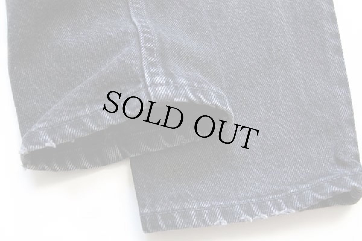 画像8: 90s カナダ製 Levi'sリーバイス 521 ブラック デニムパンツ w10 L S (8)