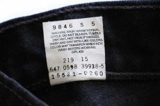 画像7: 90s メキシコ製 Levi'sリーバイス 512 ブラック デニムパンツ 10 REG. M★03 (7)