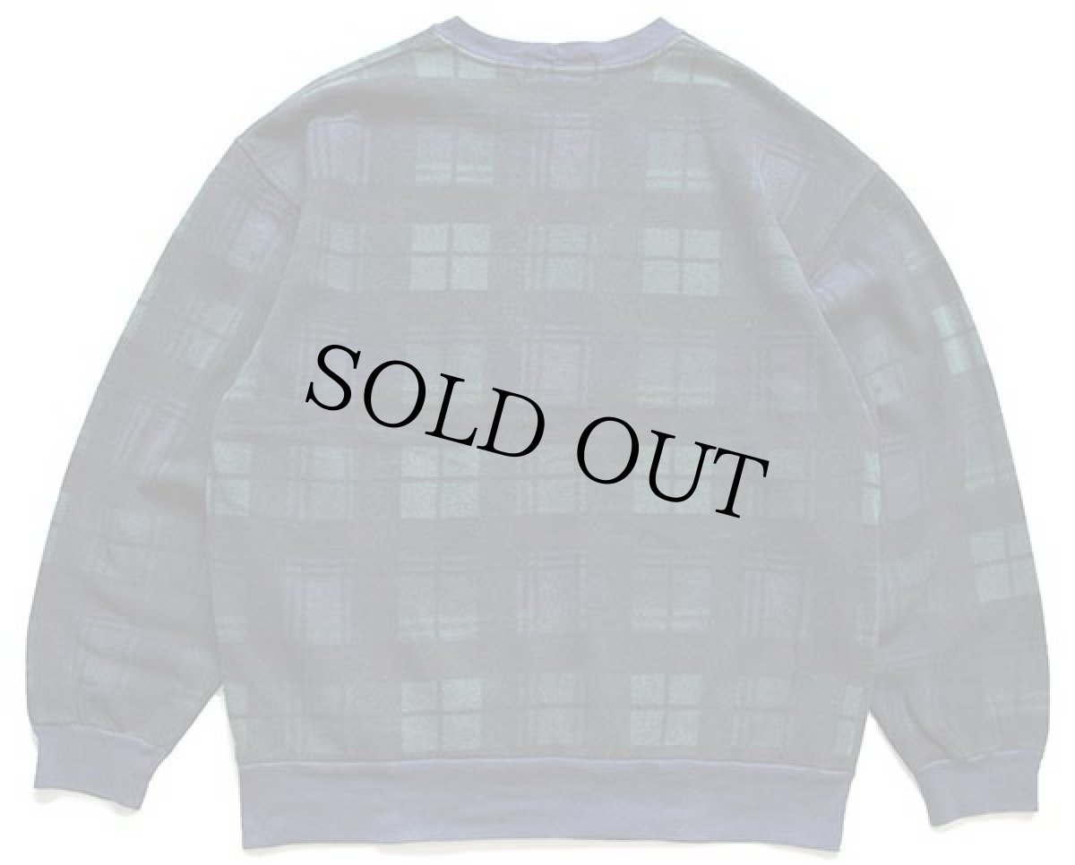 画像2: 90s USA製 Lawton Harbor タータンチェック コットン スウェット L (2)