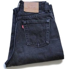 画像1: 90s カナダ製 Levi'sリーバイス 521 ブラック デニムパンツ w10 L S (1)