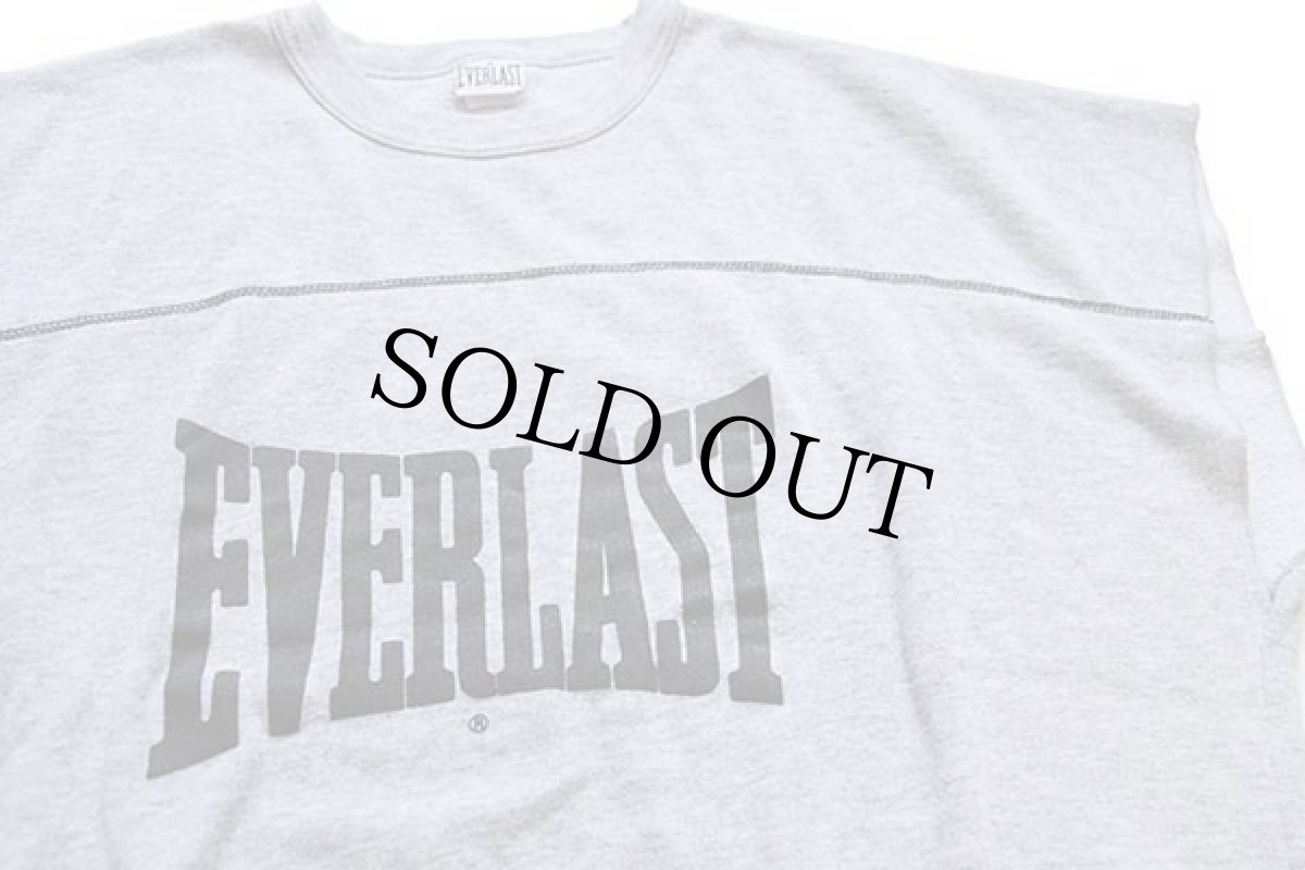 画像3: 80s USA製 EVERLAST ノースリーブ スウェット 杢グレー XL (3)