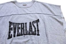 画像3: 80s USA製 EVERLAST ノースリーブ スウェット 杢グレー XL (3)