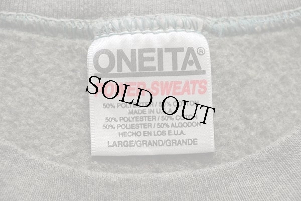 画像5: 90s USA製 Santa FE ペトログリフ スウェット 杢グリーン L (5)