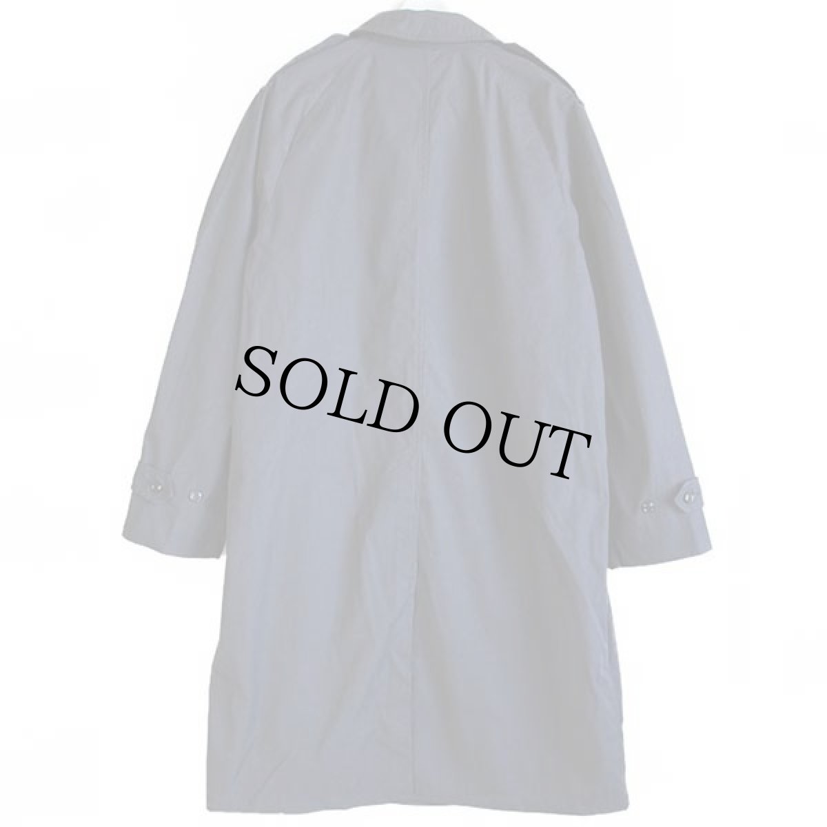 画像2: 00s 米軍 U.S.NAVY オールウェザー ステンカラーコート 黒★レインコート (2)