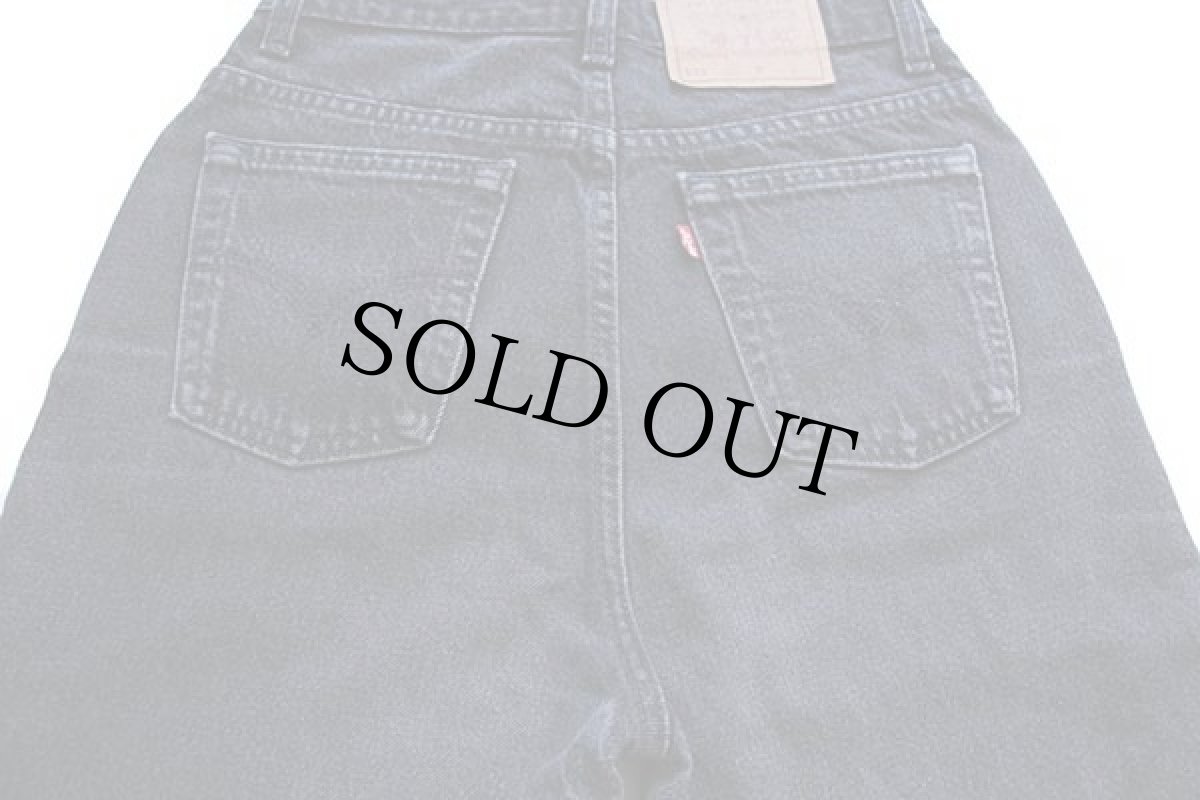 画像4: 90s カナダ製 Levi'sリーバイス 521 ブラック デニムパンツ w10 L S (4)