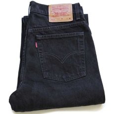 画像1: 90s メキシコ製 Levi'sリーバイス 512 ブラック デニムパンツ 10 REG. M★03 (1)