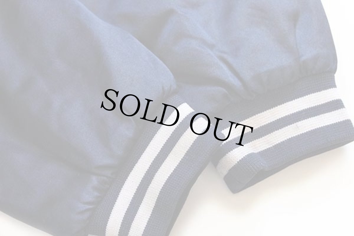 画像6: 90s MLB New York Yankees ニューヨーク ヤンキース キルティングライナー ナイロンスタジャン 紺 キッズM (6)