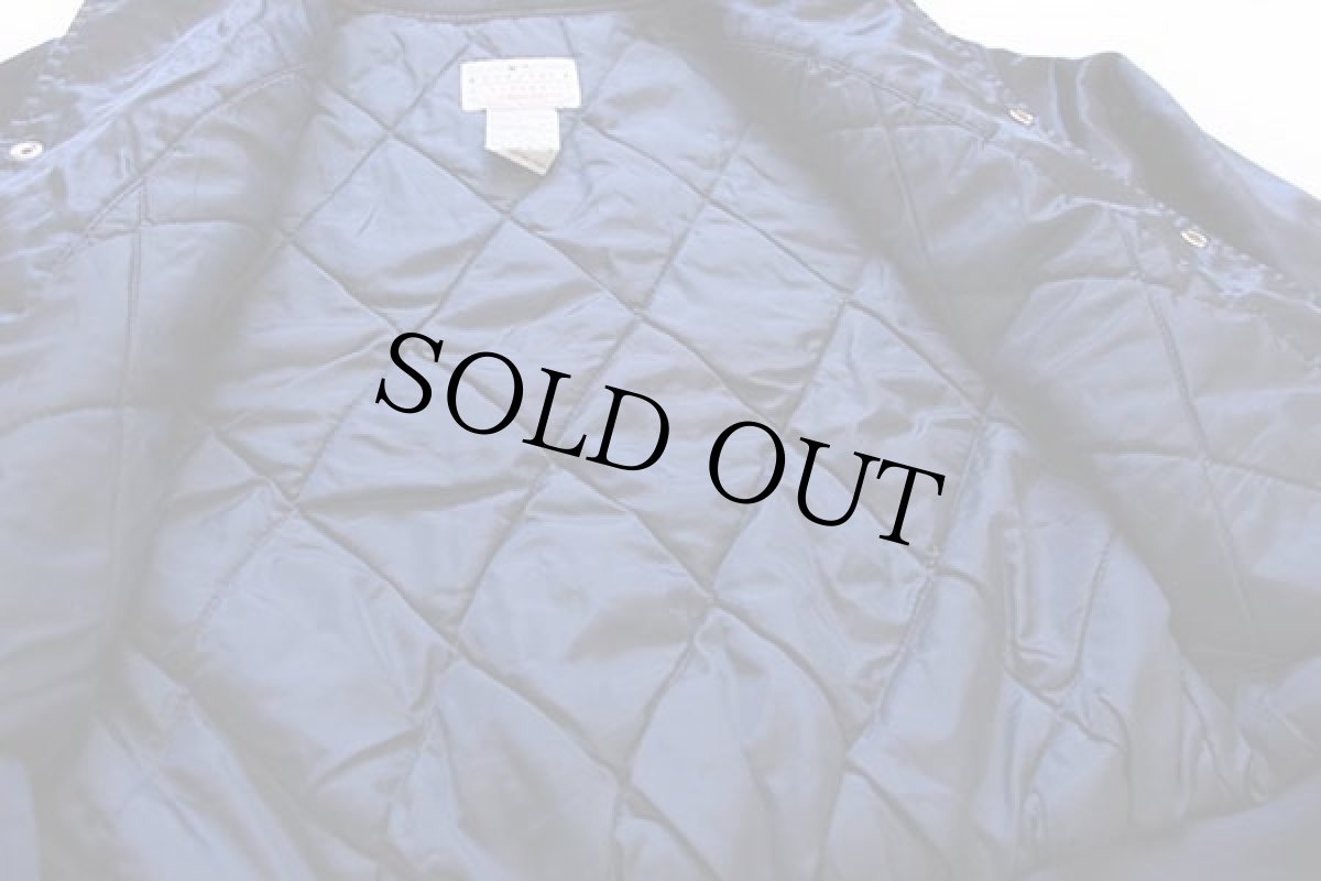 画像5: 90s MLB New York Yankees ニューヨーク ヤンキース キルティングライナー ナイロンスタジャン 紺 キッズM (5)