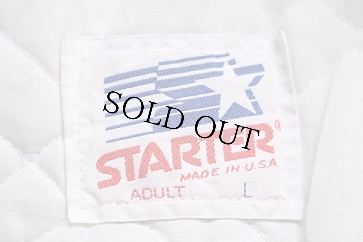 画像4: 80s USA製 STARTERスターター MLB World Series NBC SPORTS 刺繍 キルティングライナー ナイロンスタジャン 青 L (4)