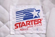 画像4: 80s USA製 STARTERスターター MLB World Series NBC SPORTS 刺繍 キルティングライナー ナイロンスタジャン 青 L (4)