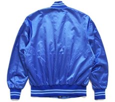 画像2: 90s カナダ製 SHAIN MLB Blue Jays パッチ付き ナイロンスタジャン 青 L (2)