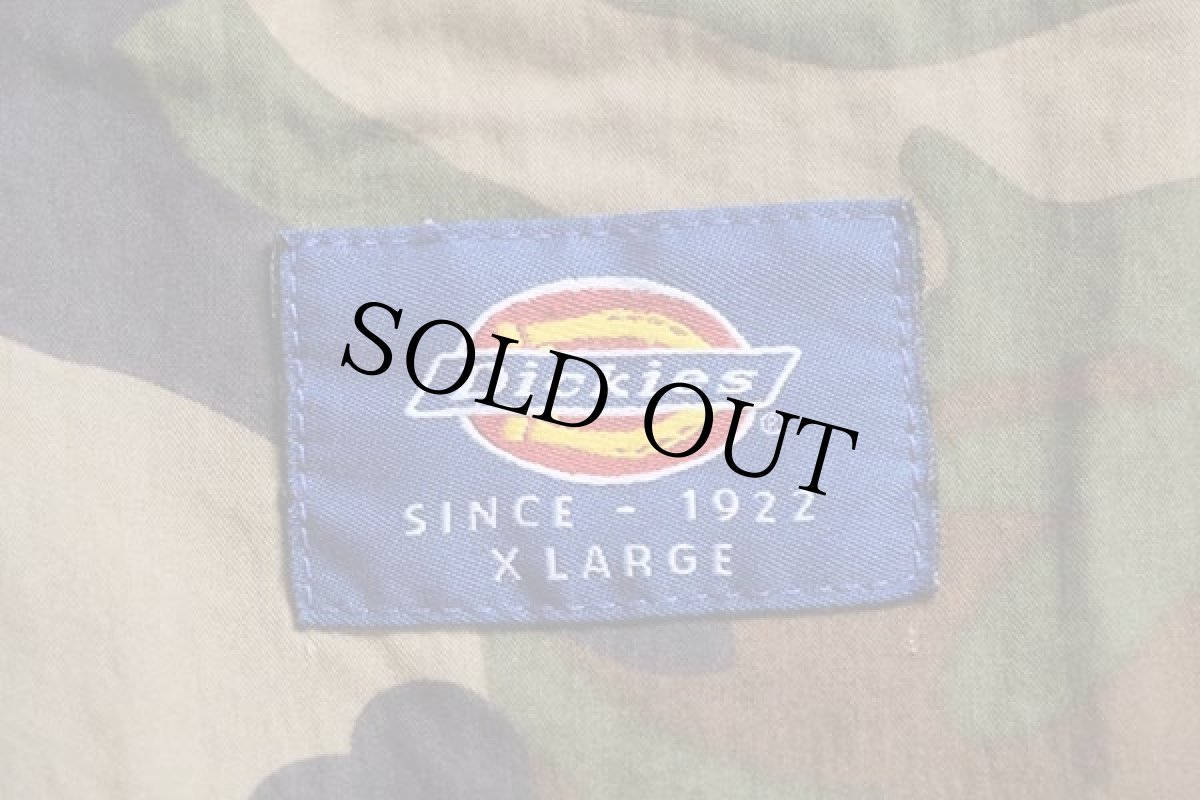 画像4: 90s Dickiesディッキーズ ECWCS GEN1タイプ ウッドランドカモ マウンテンパーカー ボロ XL (4)