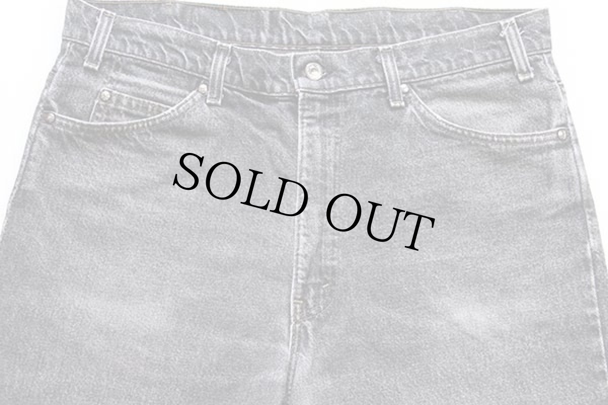 画像4: 90s USA製 Levi'sリーバイス 540 先染め ブラック デニムパンツ w36 L30 (4)