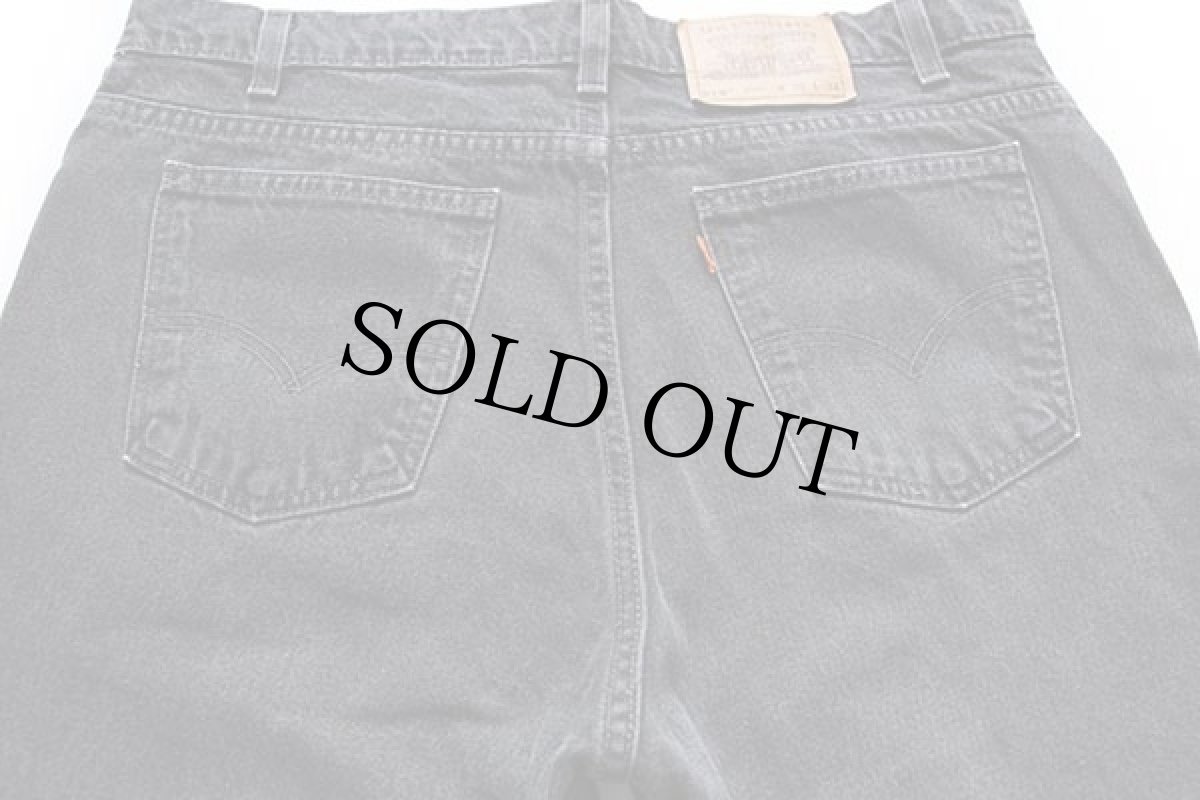 画像5: 90s USA製 Levi'sリーバイス 518 ブラック デニムパンツ w38 L34 (5)