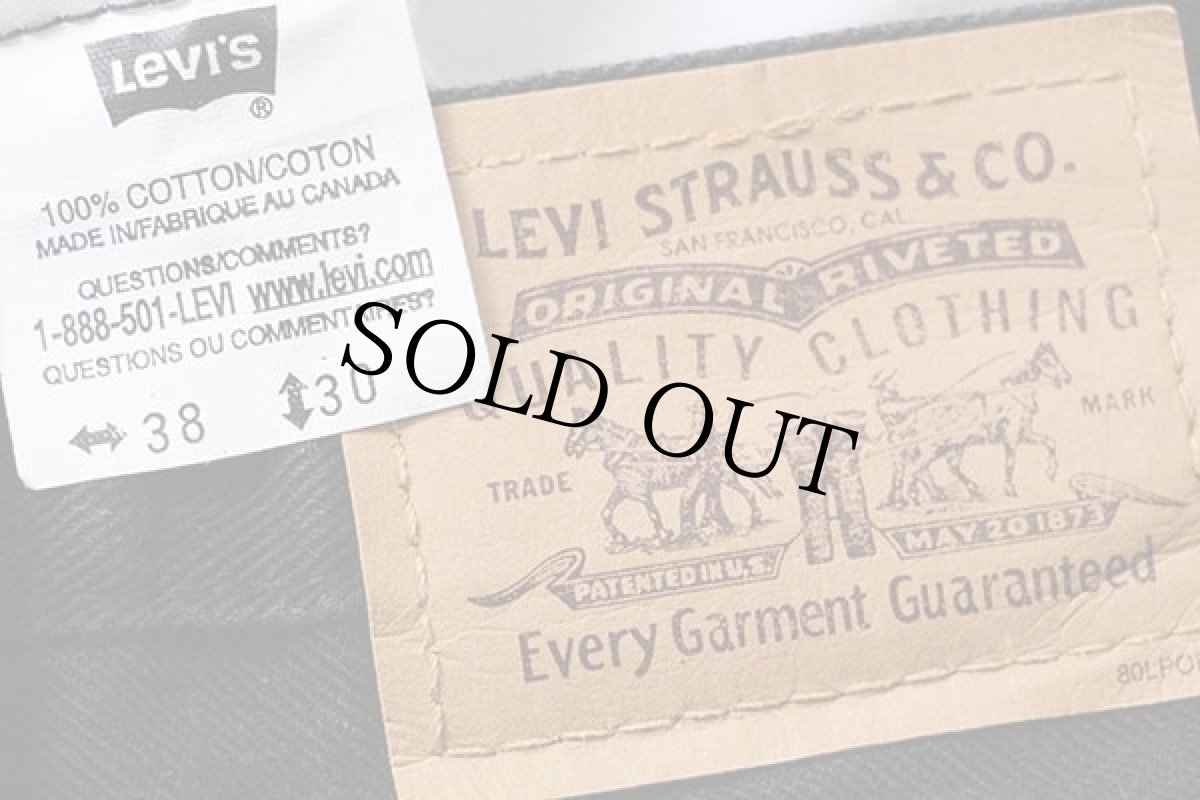 画像6: 90s カナダ製 Levi'sリーバイス 619 ブラック デニムパンツ w38 L30 (6)