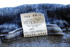 画像5: 90s メキシコ製 Levi'sリーバイス 70598 デカパッチ デニムジャケット 4ポケット L (5)