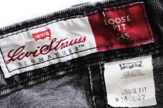 画像6: 90s USA製 Levi'sリーバイス SIGNATURE 545 ブラック デニムパンツ w34 L32 (6)