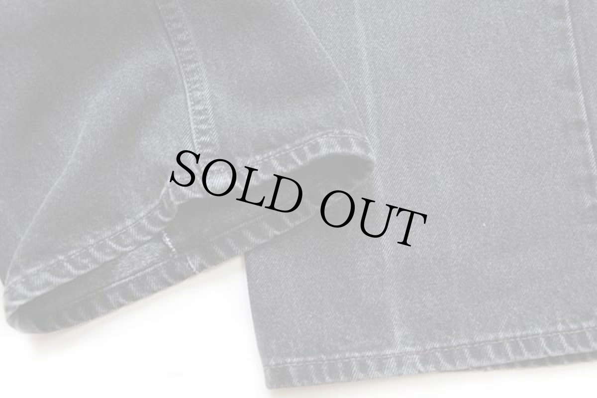 画像8: 90s USA製 Levi'sリーバイス 518 ブラック デニムパンツ w38 L34 (8)