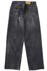 画像3: 90s USA製 Levi'sリーバイス 565 ブラック デニムパンツ w32 L32 (3)