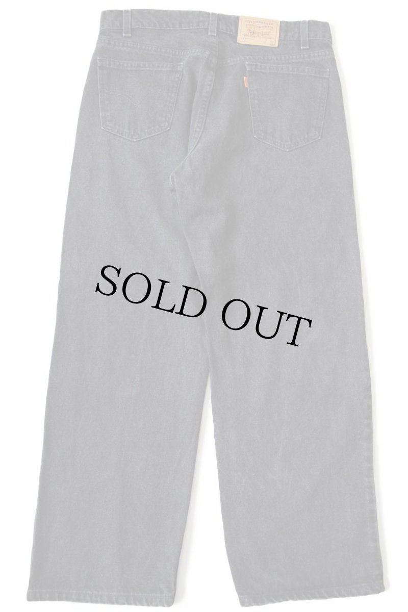 画像3: 90s USA製 Levi'sリーバイス 565 ブラック デニムパンツ w33 L28 HUSKY (3)