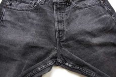 画像7: 90s USA製 Levi'sリーバイス 565 ブラック デニムパンツ w32 L32 (7)