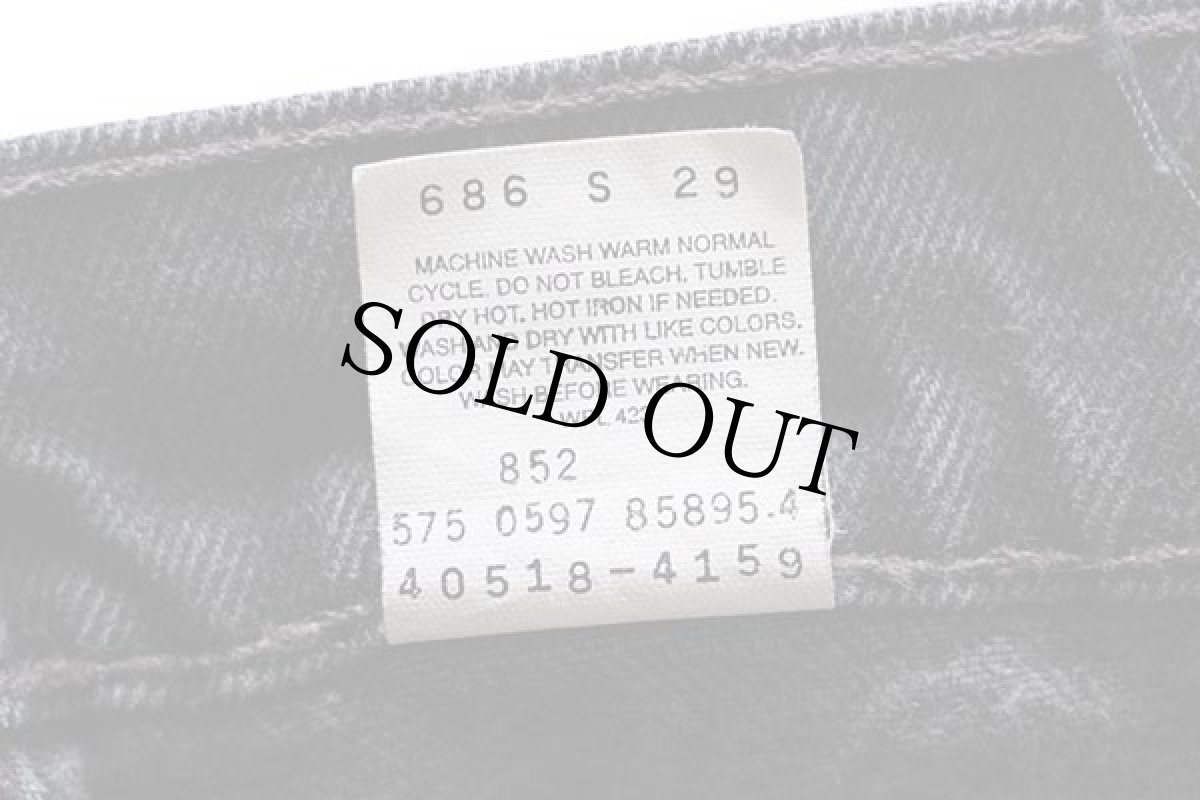 画像7: 90s USA製 Levi'sリーバイス 518 ブラック デニムパンツ w38 L34 (7)