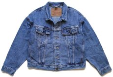 画像1: 90s メキシコ製 Levi'sリーバイス 70598 デカパッチ デニムジャケット 4ポケット L (1)