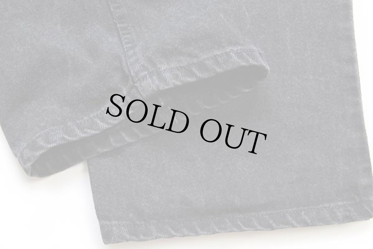 画像8: 90s USA製 Levi'sリーバイス 565 ブラック デニムパンツ w33 L28 HUSKY (8)