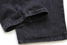 画像8: 90s USA製 Levi'sリーバイス 565 ブラック デニムパンツ w33 L28 HUSKY (8)