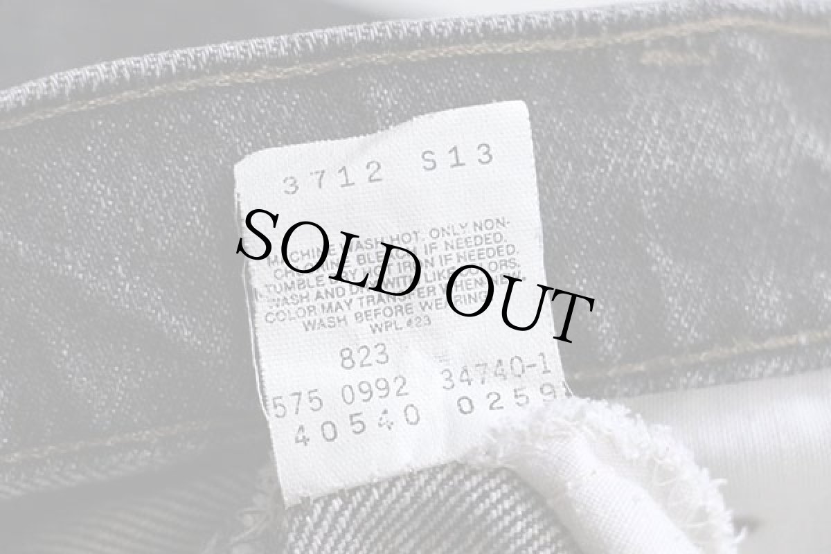 画像7: 90s USA製 Levi'sリーバイス 540 先染め ブラック デニムパンツ w36 L30 (7)