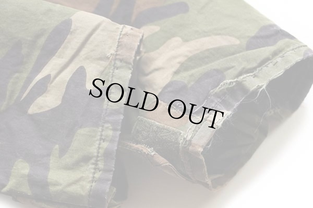 画像7: 90s Dickiesディッキーズ ECWCS GEN1タイプ ウッドランドカモ マウンテンパーカー ボロ XL (7)