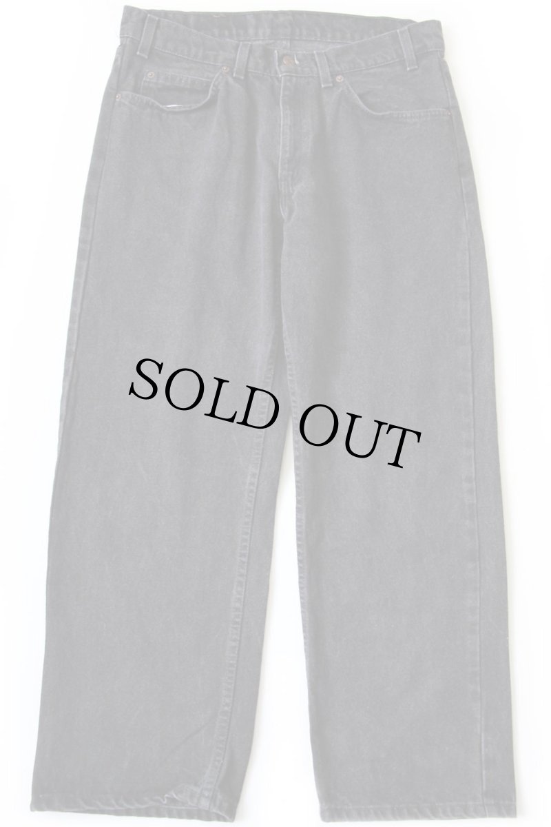 画像2: 90s USA製 Levi'sリーバイス 565 ブラック デニムパンツ w33 L28 HUSKY (2)