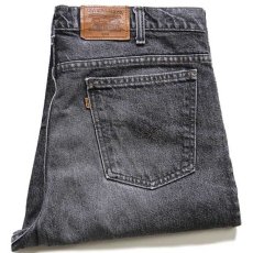 画像1: 90s USA製 Levi'sリーバイス 540 先染め ブラック デニムパンツ w36 L30 (1)