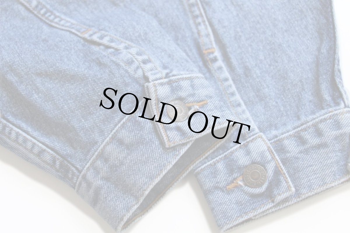 画像6: 90s メキシコ製 Levi'sリーバイス 70598 デカパッチ デニムジャケット 4ポケット L (6)