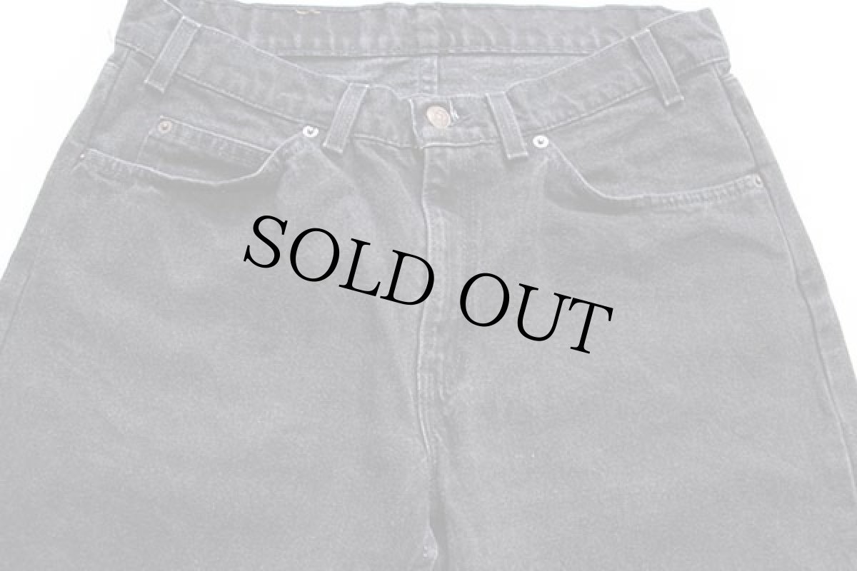 画像4: 90s USA製 Levi'sリーバイス 565 ブラック デニムパンツ w33 L28 HUSKY (4)