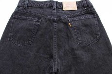 画像5: 90s USA製 Levi'sリーバイス 565 ブラック デニムパンツ w33 L28 HUSKY (5)