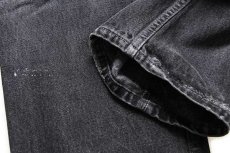 画像8: 90s USA製 Levi'sリーバイス 565 ブラック デニムパンツ w32 L32 (8)