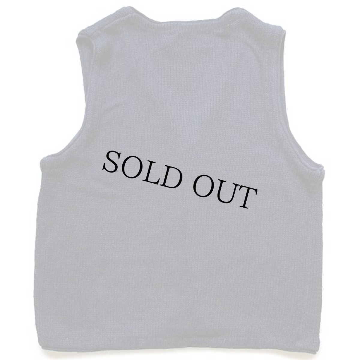 画像2: 90s AMERICAN EAGLEアメリカンイーグル 星条旗 ラミー×コットンニット ベスト カーディガン 紺 XL (2)