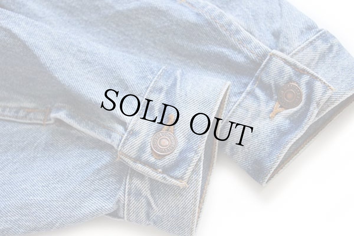 画像6: 90s USA製 Levi'sリーバイス 57507 デニムジャケット 4ポケット L (6)