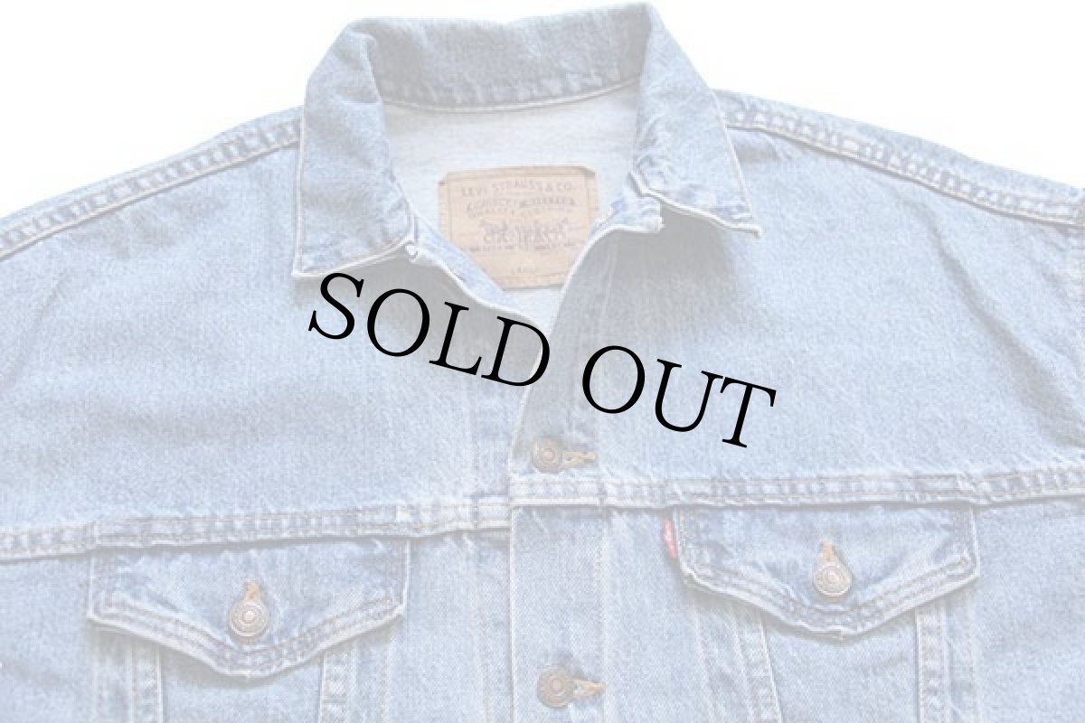 画像3: 90s USA製 Levi'sリーバイス 57507 デニムジャケット 4ポケット L (3)