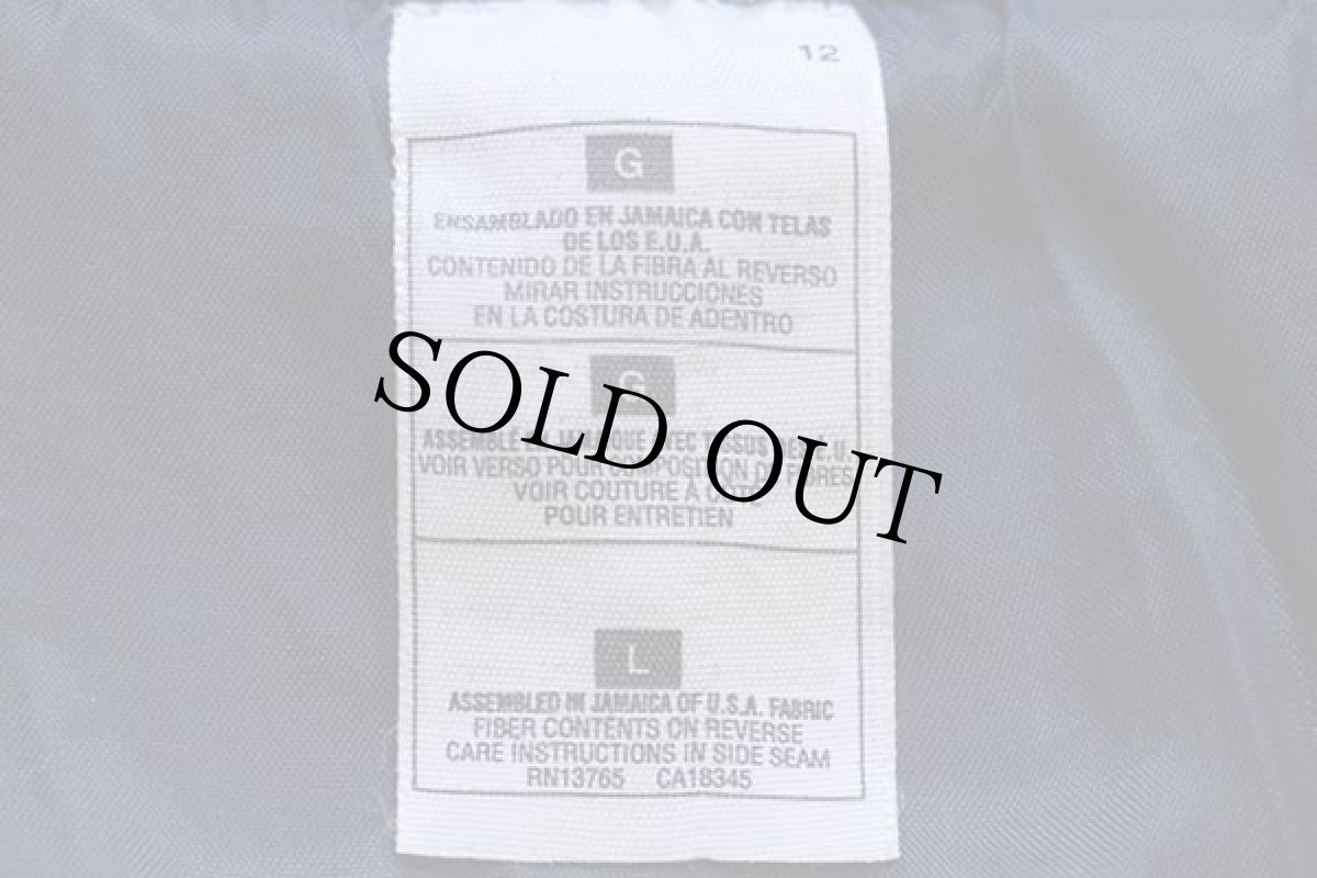 画像4: 90s UNKNOWN ツートン 切り替え スウェット スタジャン 紺×ワインレッド L (4)