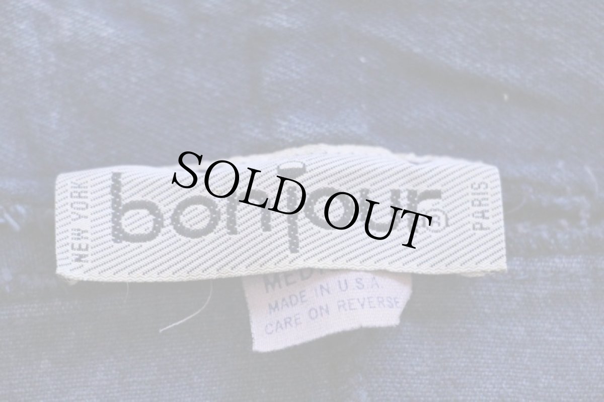 画像5: 90s USA製 bonjour ノーカラー ムラ染め デニム オールインワン 紺 M★つなぎ (5)