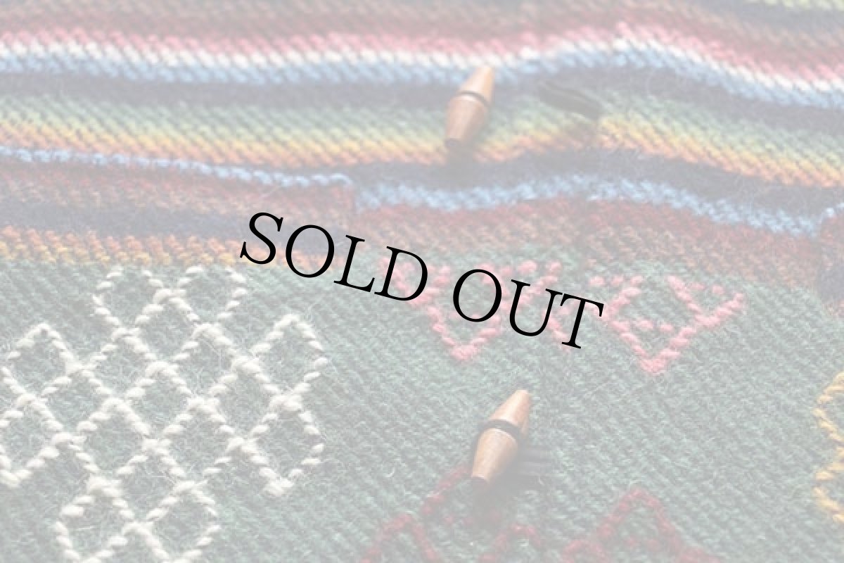 画像4: フォークロア柄 スタンドカラー ラグ ベスト (4)