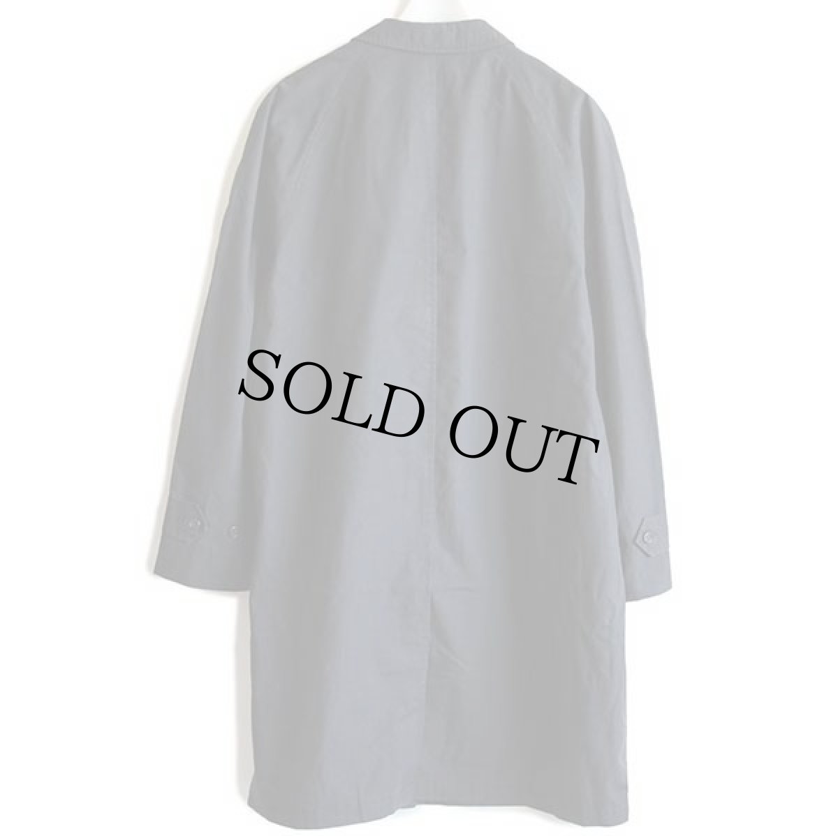 画像2: 60s Botany ステンカラーコート 黒 40R (2)