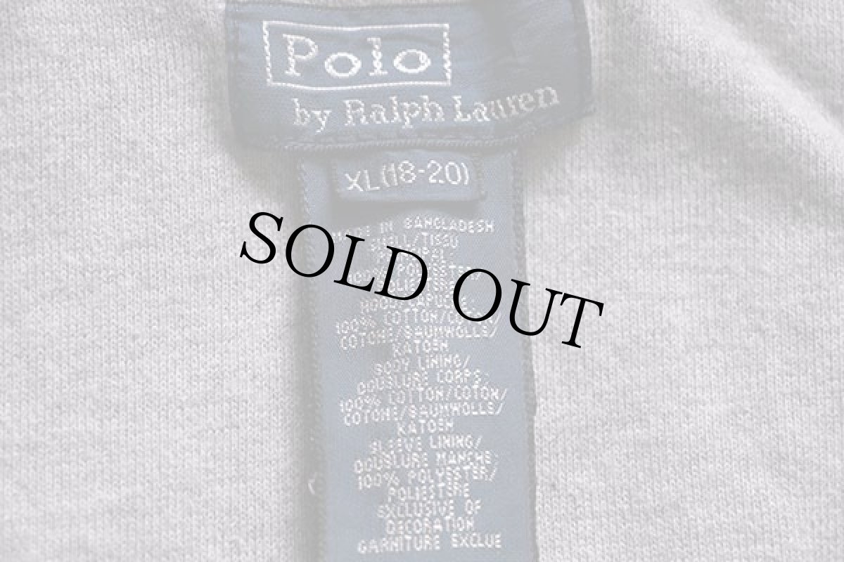 画像4: ポロ ラルフローレン ロゴ刺繍 5 ナンバリング ナイロンジャケット 赤 ボーイズXL (4)